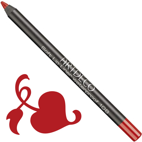 Artdeco Soft Lip Liner Vattenfast Nr:108 Fireball i gruppen ArtDeco / Lip Liners hos Nails, Body & Beauty (172-108)
