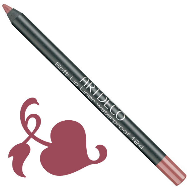 Artdeco Soft Lip Liner Vattenfast Nr:124 Precise Rosewood i gruppen ArtDeco / Makeup / Lip Liners hos Nails, Body & Beauty (172-124)