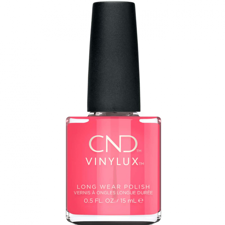 CND Vinylux Gleam & Glow No.469 Magenta Sky - Ljus rd-magenta med genomskinlig ton - Lngvarig glans - Djrv och somrig look