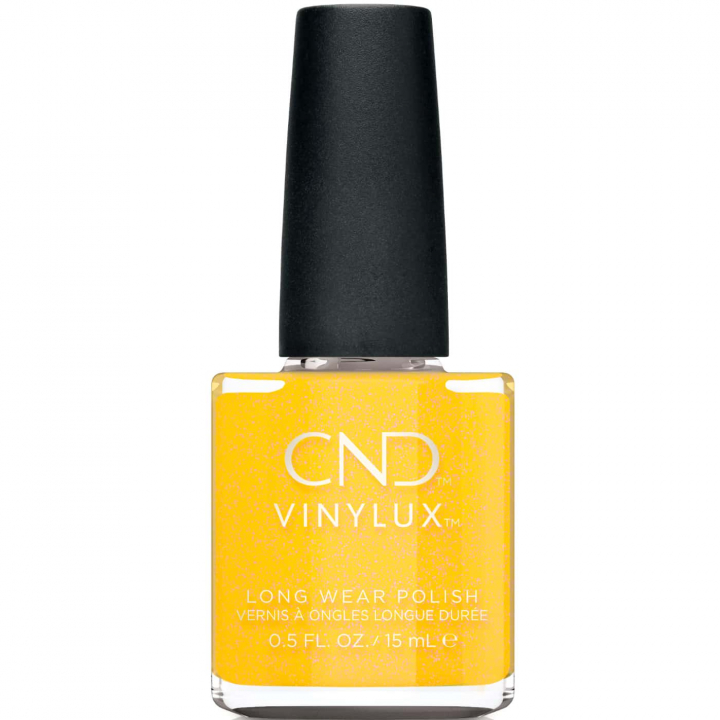 CND Vinylux Gleam & Glow No.472 Catching Light - Varm gul med skimrande nyanser - Lngvarig glans - Solig och strlande look