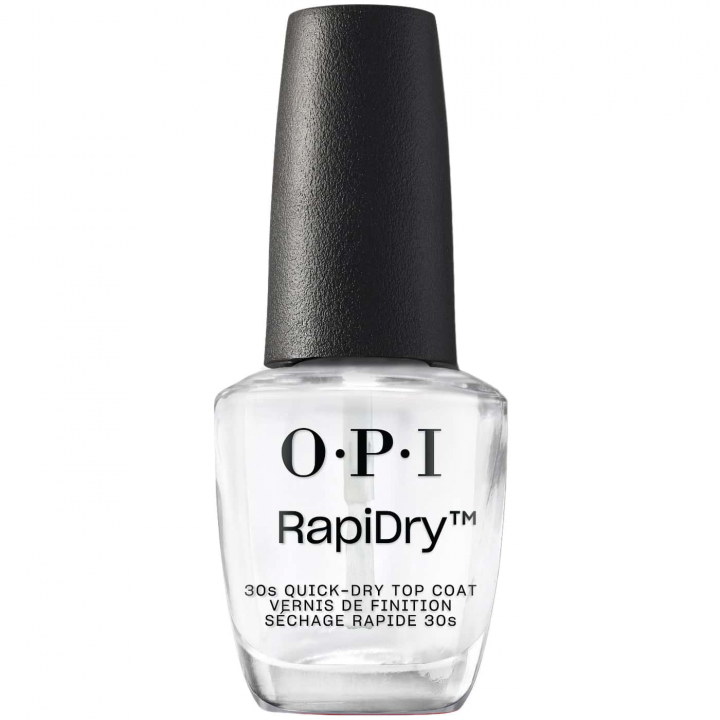 OPI Rapidry Top Coat – snabbtorkande överlack för glans och hållbarhet – idealiskt för hektiska scheman