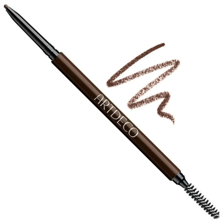 Artdeco Ultra Fine Brow Liner Nr.12 Deep Brunette – Djupbrun gonbrynspenna med ultrafin spets och integrerad stylingborste