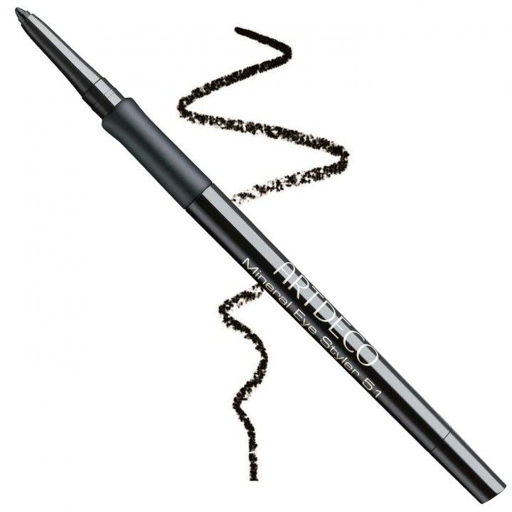 Artdeco Mineral Eye Styler Nr.51 Black – Svart eyeliner med smudge-proof formula och integrerad pennvssare