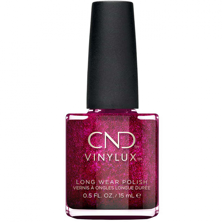 Fuchsia-rosa nagellack - Glittrande skimmer - CND Vinylux Nr 190 Butterfly Queen - Lekfull glamour