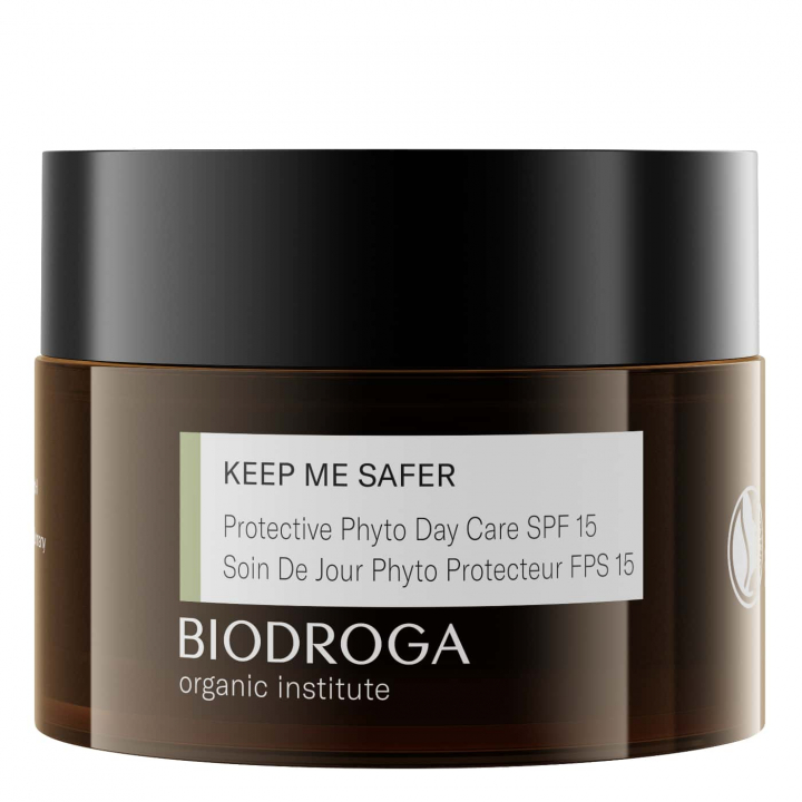 Biodroga Keep Me Safer Protective Phyto Day Care SPF 15 – Vegansk ekologisk dagkräm som återfuktar, skyddar och jämnar ut huden 