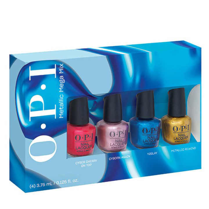 OPI Metallic Mega Mix Mini 4-pack i gruppen OPI / Nagellack / Metallic Mega Mix hos Nails, Body & Beauty (DCF001)