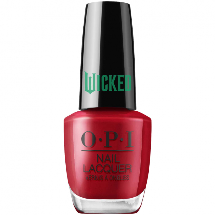 OPI Wicked Nessa-ist Rose - djup röd krämnyans som ger en självsäker och klassisk look, perfekt för både vardag och fest