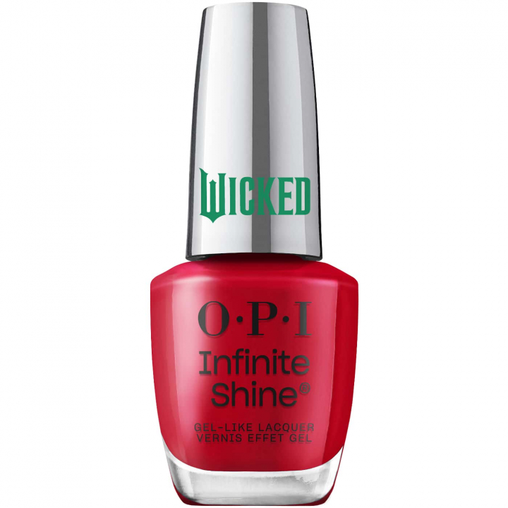 Intensivt rtt nagellack frn OPI Wicked-serien, perfekt fr en djrv och sjlvsker look med livfull frg.