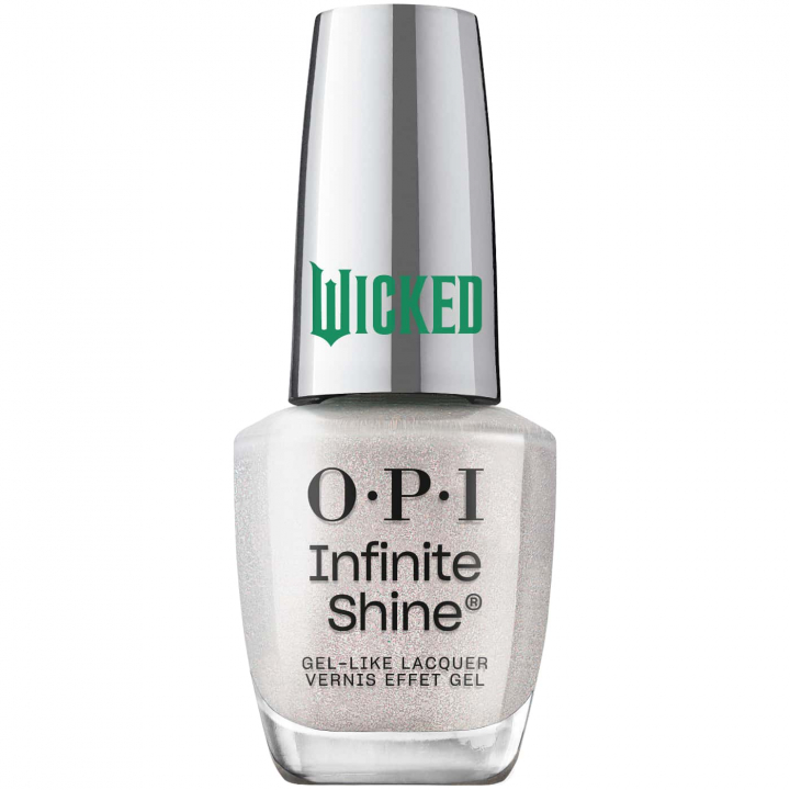 Transparent nagellack med bltt, grnt och silvrigt glitter frn OPI Wicked-serien, perfekt fr en skimrande, magisk look.