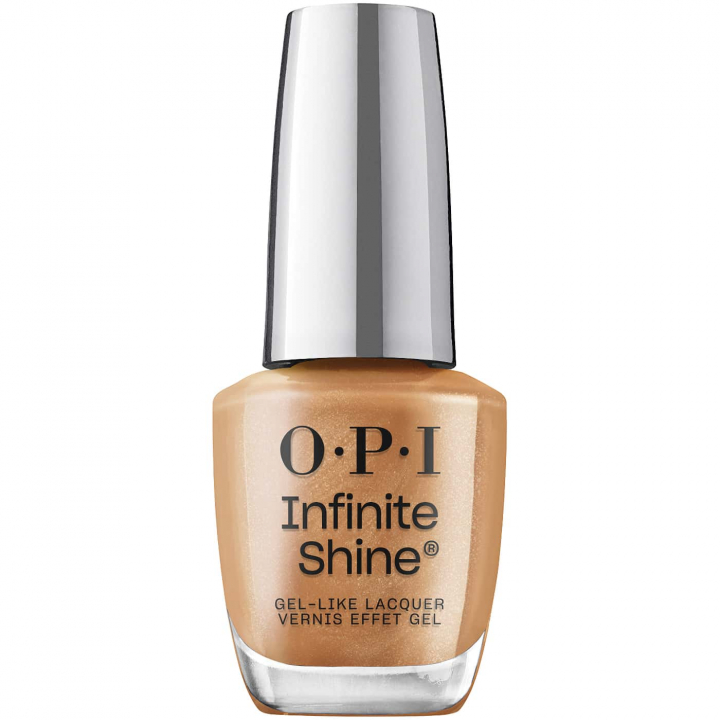 Metalliskt guldnagellack från OPI Infinite Shine – 2000 Karats för en lyxig och strålande look