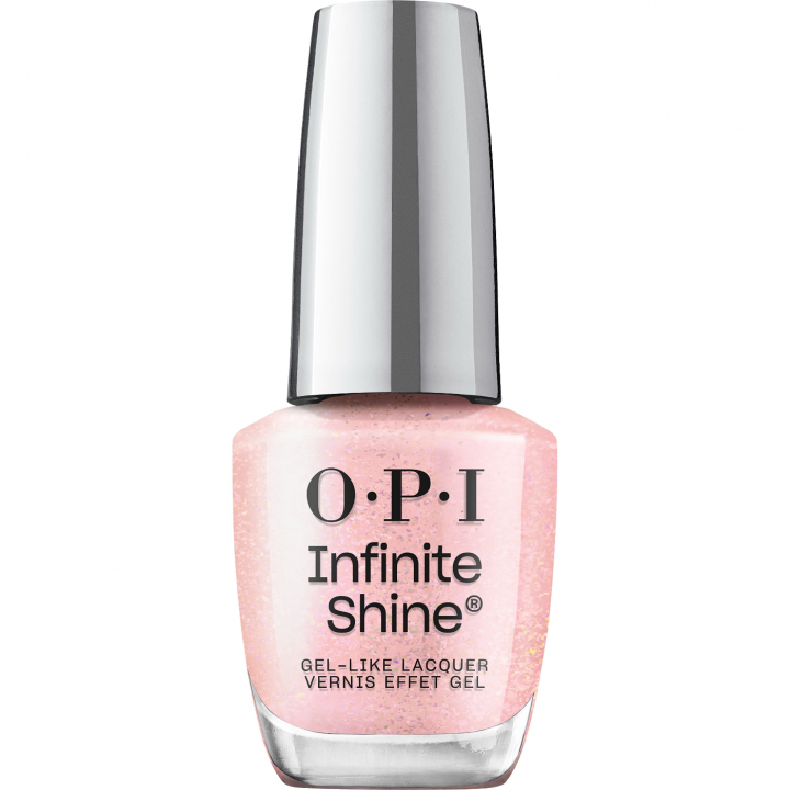 OPI IS Sneak a Pink - Ljusrosa nagellack med subtilt glitter fr en mjuk och romantisk manikyr