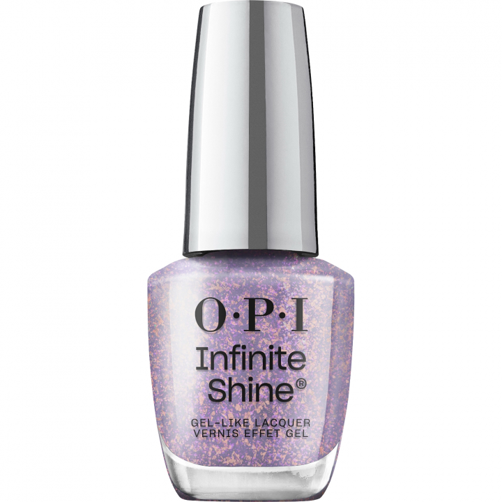 OPI Infinite Shine Im Dreaming Where Time Stuns Still - Lavendellila med rosguldskimmer och drmlik glans.