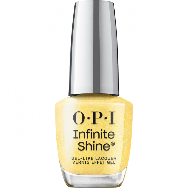 OPI IS Slay Hello to Yellow - Gult nagellack med guldskimmer fr en livfull och varm manikyr