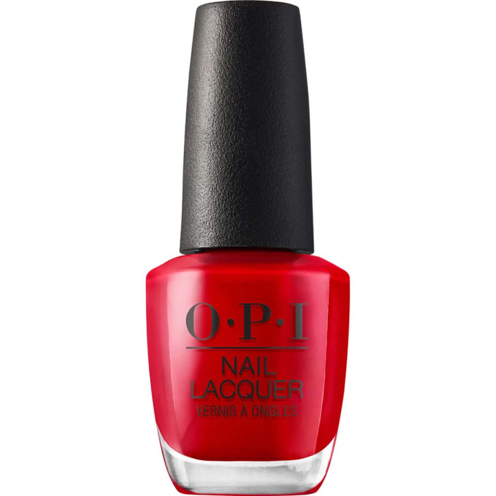 OPI Big Apple Red - klassiskt rött nagellack med krämig finish för en livfull och tidlös manikyr som passar alla tillfällen