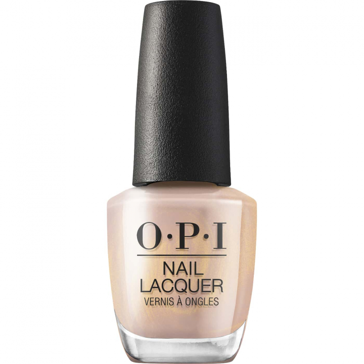 OPI Mirror, Mirror on the Awe - Skimrande champagnefrgat nagellack med gyllene undertoner - Elegant och sofistikerad look